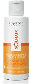 Oyster Cosmetics Solhair Shampoo für Haare, schützt und entwirrend, UV-Schutz und After-Sun-Behandlung, Mini-Strick, 50 ml