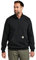 Carhartt Men's Loose Fit Midweight Quarter Zip Mock Neck Sweatshirt, Black, M