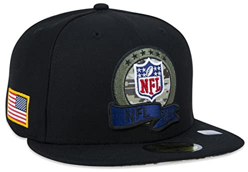 New Era NFL Logo NFL Salute to Service 2022 Black 59Fifty Basecap - 7 1/2-60cm (XL)