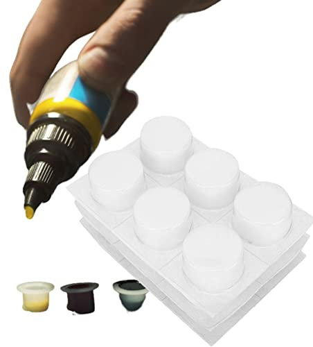 18pcs Ink Caps Cups Mixed Tattoo Dip Foam Rinse Cup Tattoo Caps Cups Einweg Tattoo Nadelkopf Reinigungsbecher Tattoo Zubehör