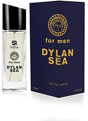 SERONE Eau de Parfum für Herren, 50 ml hochkonzentrierter Duft mit Еssenzen aus Frankreich, Parfüm für Männer (DYLAN SEA)