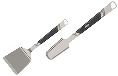 POWERHAUS24 Quantum Series - Juego de 2 utensilios para barbacoa (acero inoxidable, apto para alimentos, apto para lavavajillas, 2 unidades)