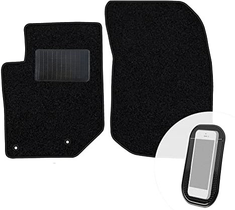 moto-MOLTICO Vorne Fußmatten Auto Velours Autoteppiche Schwarz Automatten Set 2-teilig passend für Opel Corsa F ab 2019