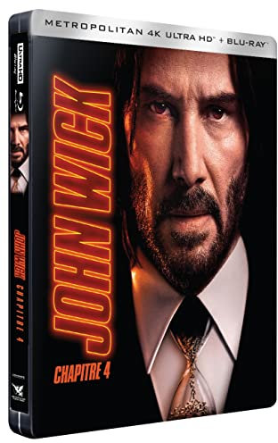 JOHN WICK - CHAPITRE 4 - STEELBOOK - Edition Limitée - COMBO 4K + BLURAY [4K Ultra HD + Blu-ray - Boîtier SteelBook limité]