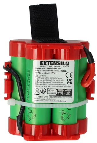 EXTENSILO Akku kompatibel mit Gardena Robotic R70Li 2014, R70Li 2016, R70Li 2015, R70Li 2013 Rasenroboter Rasenmäher (3000mAh 18V Li-Ion)