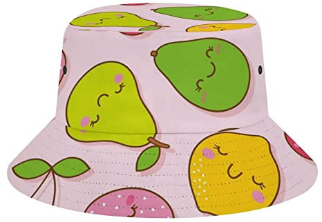 Eimer Hüte Birne Zitrone Kirsche Frucht Fischerhut Sonnenkappe Für Männer Frauen