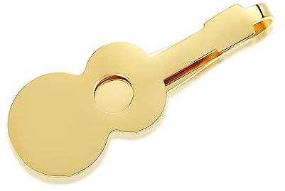 STJARNA Lustig Krawattenklammer Gitarre Herren Damen Musik | Edelstahl Krawattennadel 4.5cm für Normale Schmale Krawatten