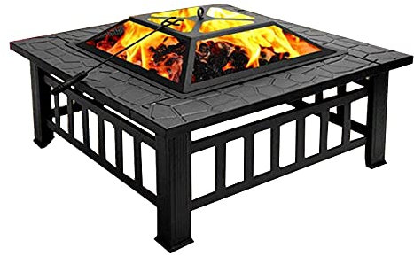 ZAANU Pozo de Fuego para jardín, Patio al Aire Libre, Barbacoa de leña para Fuego, brasero de calefacción para el hogar, Horno Decorativo