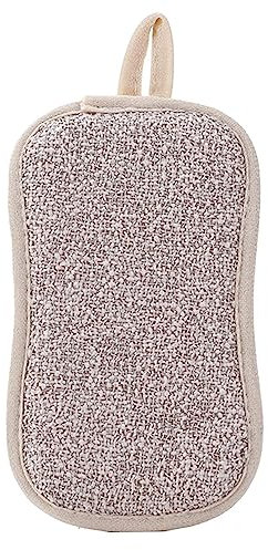 Milageto 6PCS Éponges à Récurer, Tampons à Récurer en Microfibre, Éponge à Vaisselle, Tampons Grattants Non Rayants Double Face pour Cuisine, Vaisselle, Casseroles et PoêLes, Lavables, Réutilisables