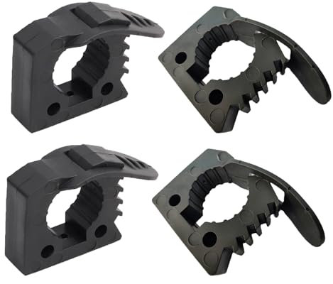 TUOMAICN Schnellspanner-Gummi-Klemmhalterungs-Set, 3,8 cm ~ 3,8 cm im Durchmesser, Wohnmobil, Van, LKW, UTV, Auto-Zubehör, Werkzeug-Organizer-Teile, 4 Stück