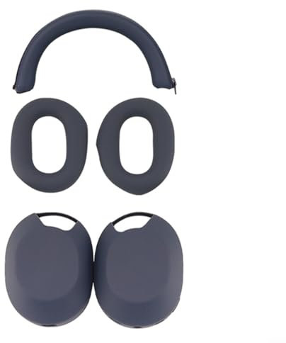 Silicone Case for Sony WH-1000XM5 Headphones Protective case Cover Accessories Soft Silicone Skin Protector(Deep Blue)