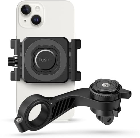 TUSITA Bicycle Phone Mount Kit - Twist Lock Handlebar Phone Holder and Universal Clamp Adaptor