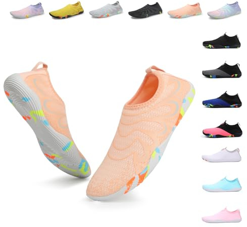 Chaussures Aquatiques Homme Femme Chaussures d'eau Léger Respirant Chaussures Minimalistes Antidérapant Séchage Rapide Chaussures de Plage Surf Mer Piscine Yoga Barefoot Shoes