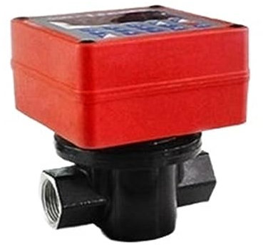 Digital LCD Display Flow Meter 12V24V quantitative flow meter oil flowmeter, digital fuel gau electronic ar meter 1 inch LCD display for Measure Diesel Kerosene Gasoline(1 inch meter)