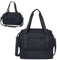 AOSBOS Reisetasche Ryanair Handgepäck Tasche 40x20x25 Faltbar Reisetasche für Flugzeug Eurowings Weekender Damen Sporttasche Herren klein Travel Bag 20L Schwarz