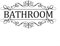 Bathroom Door Sign Self Adhesive Wall Sticker,PVC Removable Toilet Washroom Decor Door Sign Decal