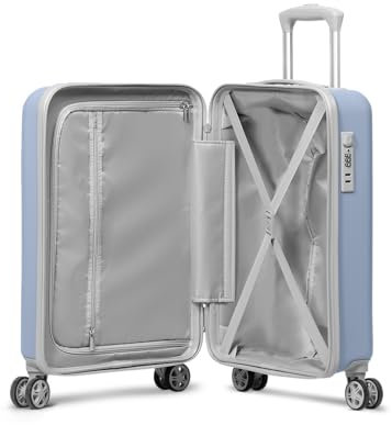 SUITSUIT Caretta – Handgepäck-Koffer mit 4 Rollen – Sicheres Zahlenschloss – Blau (53 cm)