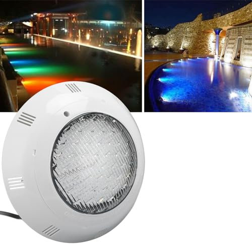 Topyond Pool-Unterwasserbeleuchtung, Farbwechsel, IP67, wasserdicht, RGB-Unterwasser-Teichbeleuchtung, 35 W Pool-Wasserfall-LED-Streifen mit Fernbedienung