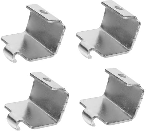 Gatuida 4piezas Clips De Soporte Para Estantes De Congelador Metálicos Ganchos Para Refrigerador Fáciles De Instalar y Resistentes Para Organizar Alimentos y Utensilios El Frigorífico