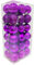 Weihnachtskugeln, 4 cm, Weihnachtsbaumschmuck, klein, bruchsicher, hängende Ornamente für Zuhause, Weihnachten, Party, Lila, 36 Stück