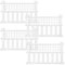 Taylor & Brown Pack of 4 Plastic Fence Panels Garden Path Lawn Edging Flower Plant Border Landscape Decorative Versatile Panels, 4 Panels, Total Length 240cm, White