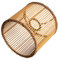 Runder Rattan Lampenschirm Boho,Lampenschirm für Tischleuchte,Hänge- und Stehleuchte,alle Innenräume, Durchmesser 16 cm (1, Brauner Bambus)