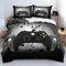 Mikayia Gamepad Kinder Bettwäsche 135x200 Für Jugendliche Kinder Schlafzimmer Dekor Bunte Krawattenfarbe Modern Game Controller Gamepad Bettbezug-Set und 1 Kissenbezug 80x80cm
