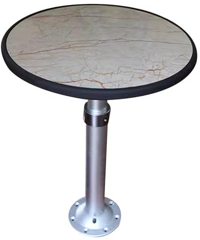 QSNYJPL Wohnmobiltische mit Einstellbarer Höhe, Runde Tragbare Wohnmobiltischplatte, Anhebbarer Campingtisch, Tragbarer Campingtisch, Wasserdichter und Langlebiger Wohnmobiltisch