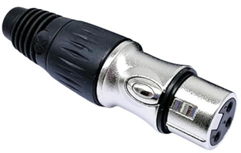 XLR Adapter - Portable 3 Pin Speaker Cable Connectors | Microphone Audio Socket, Small XLR Adapter Connectors for High Conductivity Ultra-Low NoiseAudio Converter for Camcorders, Recorders, Mixers