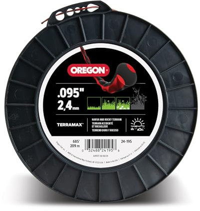 Oregon TerraMax Rasentrimmerfaden, 0,95 Zoll Durchmesser, 1,4 kg Spule (24-195)