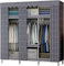 LAMEDOAT Kleiderschrank, tragbare Kleiderschrankregale aus Segeltuch, Stoffschrank mit Kleiderstange, Aufbewahrungsorganizer für den Kleiderschrank, B-128 x 45 x 172 cm (A 128 x 45 x 172 cm) (A 128 x
