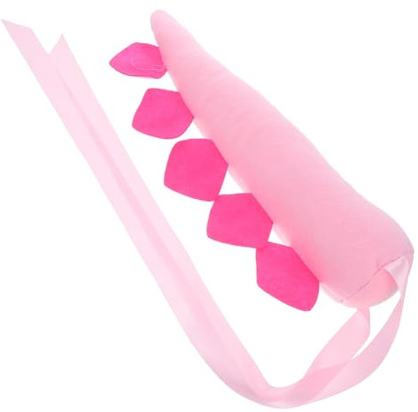 Toyvian Dinosaur Tail Dinosaur Cosplay Costume Cosplay Tail Dress up Adult Costume Animal Accessories Animal Outfit Pink Fabric