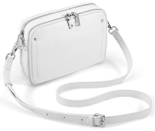befen Echtleder Crossbody Bag Damen Klein RFID-Blockierung Handy Umhängetasche Damen Handytasche zum Umhängen, Moderne Leder Handtasche Kleine für Arbeiten Einkaufen Reisen