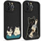Phoona 2 packs Cat Print Phone Case for iPhone 16 Pro Max 6,9'', Cute Pattern Aesthetics Design with Full Camera Lens Cover, Soft Shockproof Protective Bumper Funda for Women Girls, 02