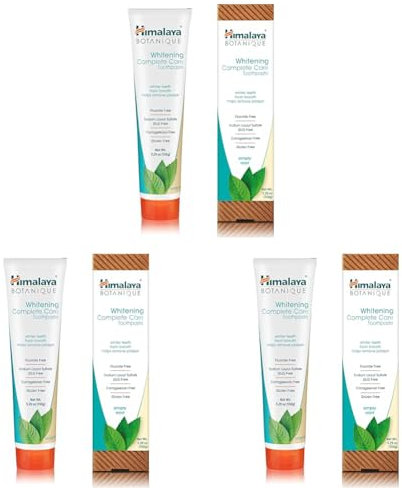 Botanique Whitening simply Mint |Prevents germs and improves Oral & Dental health |Strenghtens teeth| All Natural, Fluoride & SLS free | 100% Vegetarian and Vegan Friendly- 150g (Packung mit 3)