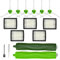 Kit accessori per iRobot Roomba Serie i/e i7 i7+ i6 i6+ i3 i3+ i8 i8+ i4 i4+ i5 i5+ i2 i2+ i1 i1+ e5 e6 – 1 spazzola in gomma, 5 filtri HEPA, 6 spazzole laterali