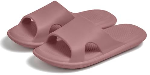 Donpapa Ciabatte Donna Uomo Pantofole da Casa Estive Nuvola Piscina Slides Spiaggia Antisudore Gomma Cuscino Doccia Sandali Interni Esterni Blush W12 EU42-43