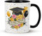 SUNXBUK Regalo de Graduación,Taza Graduación,Taza de Café Divertida – Exámenes Superados – – Regalos de Personalizados para Bachelor Master Abitur para Niños y Niñas(Alemán)