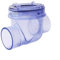 50 mm transparentes PVC-Rückstauventil, Abwasserrückflussverhinderung, horizontales vertikales Rückschlagventil, für industrielles Entwässerungssystem, Abwassermanagement (A)