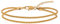 Amberta Silver Gold Waterproof Ankle Bracelets for Women | Boho Layered Anklets for Women | Summer Jewellery, Adjustable Ankle Chain Beaded Rope Heart: 3 mm Gold Popcorn Double Chain