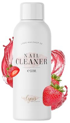 Lynis Nailshop.de Nail Cleaner 500 ml, Highly Effective Nail Cleaner for Removing Sweat Layer & Grease Film, for UV/LED Gel, Acrylic & Polygel, Disinfecting & Residue-Free,