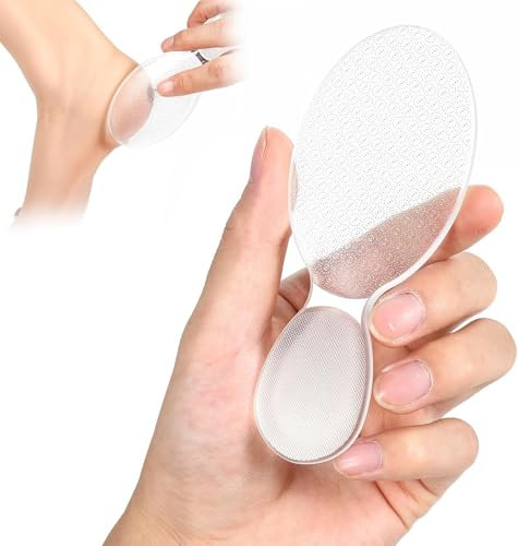 2 Pcs Nano Glass Foot File, 8-Shaped Glass Foot File Callus Remover Feet Scrubber Professional Pedicure Tool, Heel Dead Skin Remover Pumice Stone (2 Pcs)