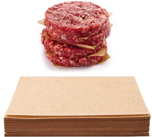 STARVAST 2000 Stück Antihaft Burgerpapier – 15x15cm Backpapier für Burgerpresse, ideal für Smash Burger, Burger Pattie Presse Papier