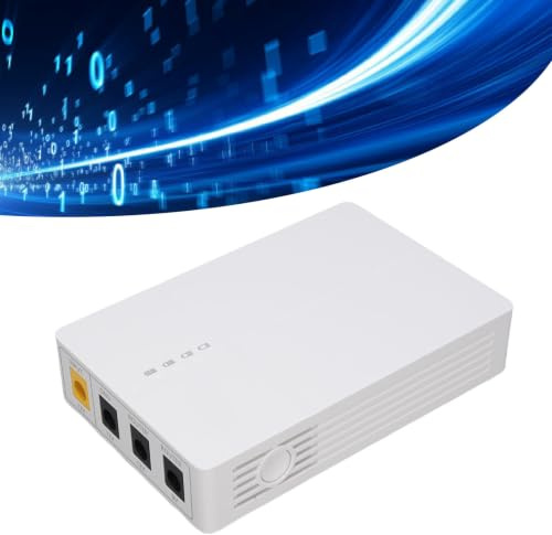 Marhynchus Mini -UPS 6000mAH Ununterbrochene Stromversorgung für Router -Modem -Sicherungsleistung mit Smart Indicator Kurzschlussschutzkompatibel mit Überwachungskameras -Smartphones
