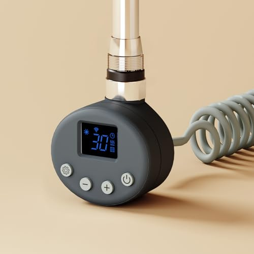EMKE Resistencia Calefactora WiFi 600W,620x69x62mm，Antracita | Termostato Inteligente con 4 Modos (Confort, Eco, Boost, Antihielo),para Radiadores y Toalleros Eléctricos