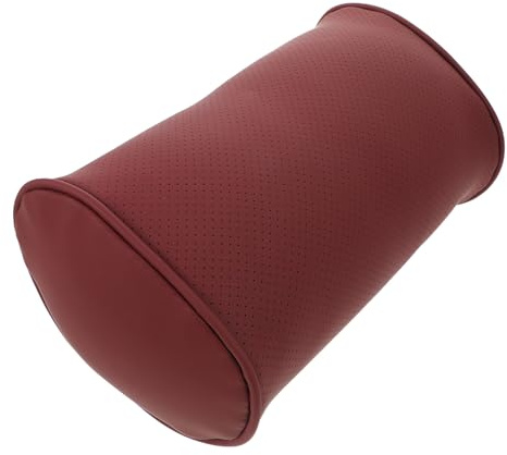 Hohopeti Nackenkissen für Auto-kopfstützen Kleines Rotes Reisekissen Atmungsaktives Nackenstützkissen mit Perforiertem Design für Komfortables Fahren