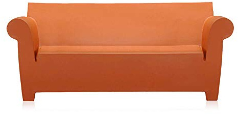 Kartell 0605064 Bubble Club Sofa, Plastik, braun, 75 x 76 x 189 cm