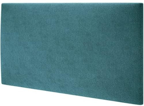 MOLLIS Polsterplatte, Rechteckiges und Dekoratives Wandpaneel, Geeignet als Bettkopfteil oder Aufprallschutz, Reduziert Schall und Verbessert Akustik, aus Schaumstoff, 60 x 30 cm, Türkis