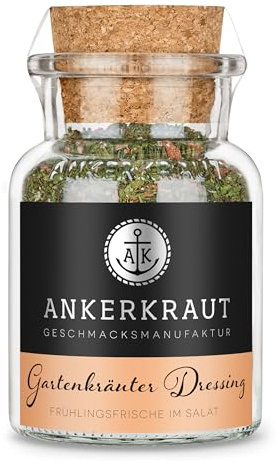 Ankerkraut Gartenkräuter Dressing, für Salat wie aus dem Restaurant, vegan, 75 g im Korkenglas