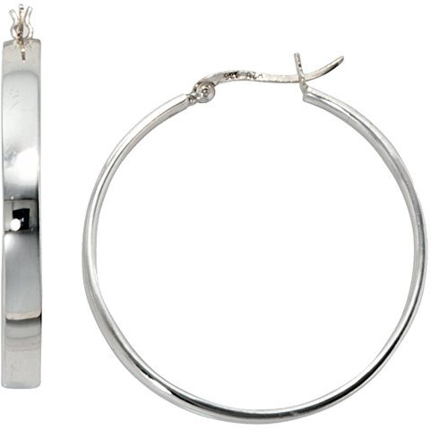 Jobo Damen-Creolen aus 925 Sterling Silber Durchmesser 40 mm